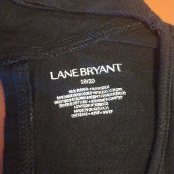 Lane Bryant Black Keyhole Mock Neck Long Sleeve Knit Top Plussize 2X - Picture 13 of 15